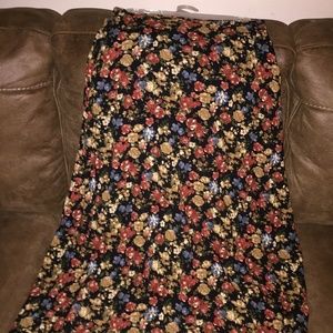 Chadwicks black floral maxi skirt